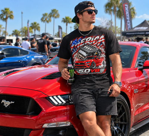 'MERICA 5.0 V8 – American Horsepower Tee