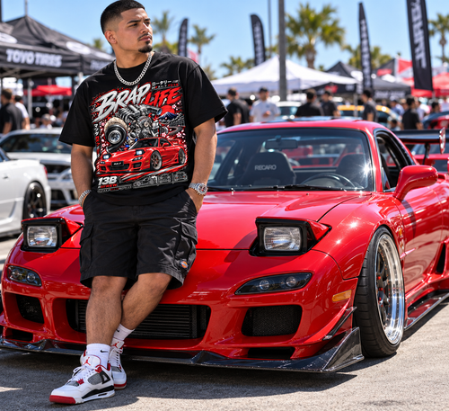 BRAP LIFE – Mazda RX-7 FD3S | 13B Rotary JDM Graphic Tee